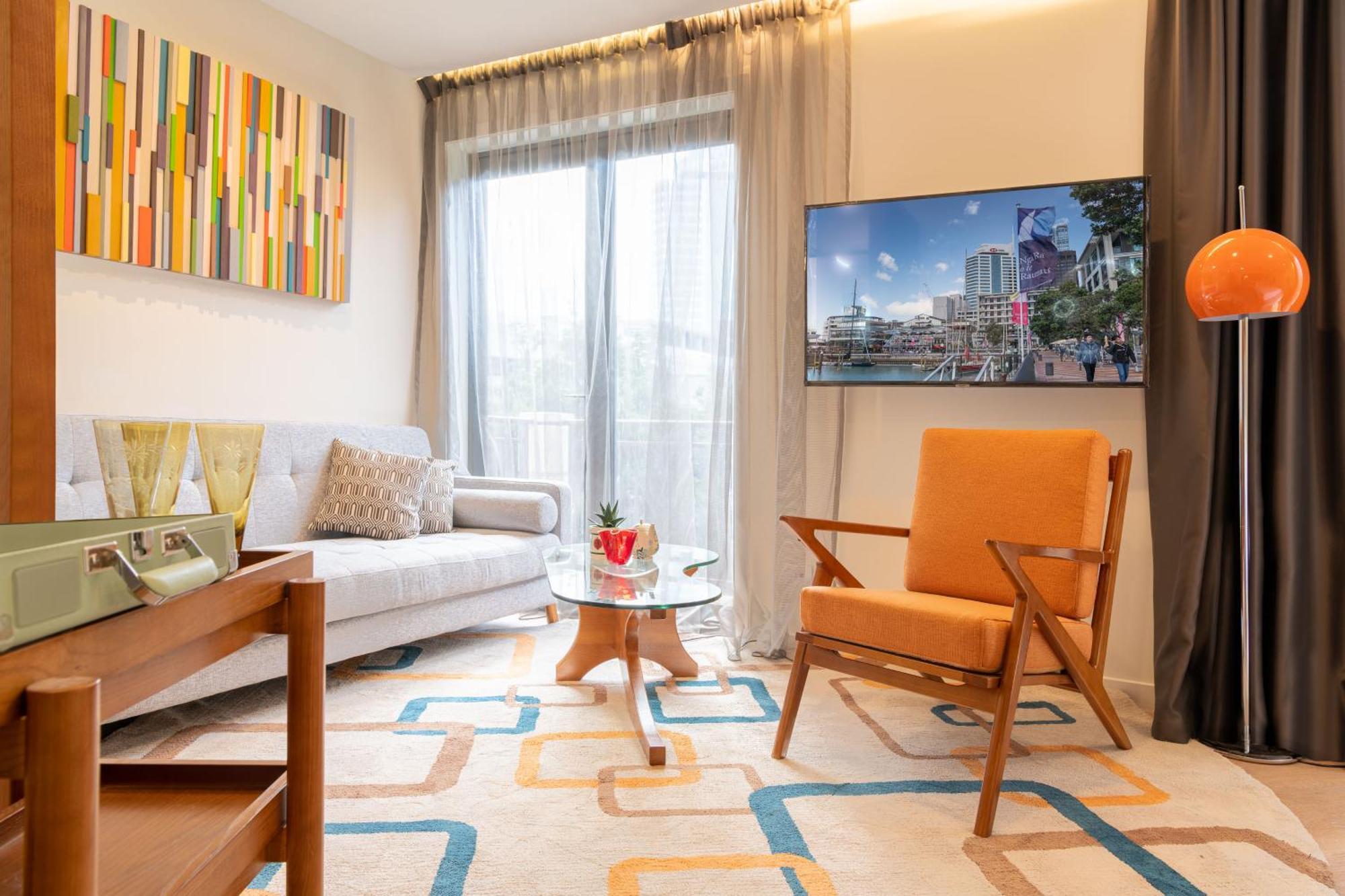 Ohtel Auckland Hotel Eksteriør billede Living room
